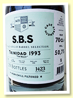 Caroni 26 yo 1993/2019 (50.7%, 1423 World Class Spirits ‘Single barrel selection’, Trinidad, barrel, 239 bottles) Caroni 26 yo 1993/2019 (50.7%, 1423 World Class Spirits ‘Single barrel selection’, Trinidad, barrel, 239 bottles)