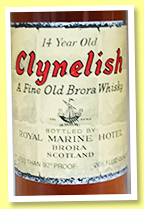 Clynelish 14 yo (92° proof, Royal Marine Hotel, 26 2/3 fluid oz, +/-1970)