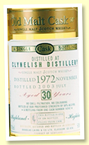 Clynelish 30 yo 1972/2003 (50%, Douglas Laing ‘Old Malt Cask’, cask #14747, 126 bottles)