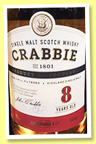 Crabbie 8 yo (46%, Single malt, Highland, +/-2019) Crabbie 8 yo (46%, Single malt, Highland, +/-2019)