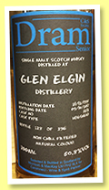 Glen Elgin 1995/2017 (50.8%, C&S Dram Senior, hogshead, cask #3212, 296 bottles) Glen Elgin 1995/2017 (50.8%, C&S Dram Senior, hogshead, cask #3212, 296 bottles)