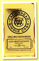 Glen Grant 25 yo 1992/2018 (50.4%, Cadenhead, Single Cask, bourbon barrel, 144 bottles)