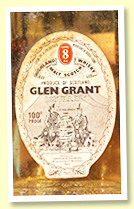 Glen Grant 8 yo (100 proof, Gordon & MacPhail, miniature, 1970s) Glen Grant 8 yo (100 proof, Gordon & MacPhail, miniature, 1970s)