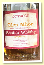 Glen Mhor 8 yo (100 proof, Gordon & MacPhail, miniature, 1970s)