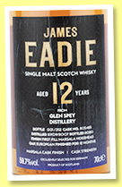 Glen Spey 12 yo 2007/2020 (59.7%, James Eadie for Germany, Marsala finish, cask #805425, 312 bottles)