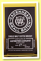 Glenrothes-Glenlivet 17 yo 2002/2019 (55.5%, Cadenhead, Small Batch, bourbon hogshead) Glenrothes-Glenlivet 17 yo 2002/2019 (55.5%, Cadenhead, Small Batch, bourbon hogshead)