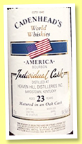 Heaven Hill 23 yo 1996/2020 (54.5%, Cadenhead, World Whiskies, barrel, 132 bottles) Heaven Hill 23 yo 1996/2020 (54.5%, Cadenhead, World Whiskies, barrel, 132 bottles)