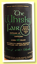 Invergordon 43 yo 1973/2017 (50.5%, The Whisky Fair, refill hogshead, 180 bottles) Invergordon 43 yo 1973/2017 (50.5%, The Whisky Fair, refill hogshead, 180 bottles)