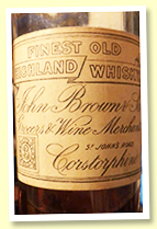 John Brown & Son Finest Old Highland Whisky. Bottled 1930s.)