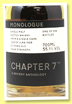 Jura 21 yo 1998/2020 (55.7%, Chapter 7, Monologue, bourbon hogshead, cask #2144, 284 bottles) 
