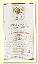 Laphroaig 21 yo 1998/2019 (54.4%, The Whisky Exchange, cask #117, oloroso sherry finish, 322 bottles)