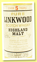 Linkwood 5 yo (43%, OB, Darma Import, 75cl, +/-1975) Linkwood 5 yo (43%, OB, Darma Import, 75cl, +/-1975)