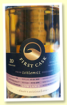 Littlemill 20yo 1990/2010 (56.2%, Exclusive Malts ‘First Cask’, cask #726, barrel, 225 bottles) Littlemill 20yo 1990/2010 (56.2%, Exclusive Malts ‘First Cask’, cask #726, barrel, 225 bottles)