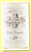 Loch Lomond 28 yo 1990/2018 (48.7%, Whisky-Doris, bourbon hogshead, cask #598, 290 bottles) 