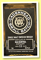 Mackmyra 11 yo 2007/2019 (48.2%, Cadenhead, Small Batch, barrel) 