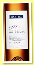 Martell 1971 ‘Millésimes’ (43%, OB, Cognac, +/-2019) Martell 1971 ‘Millésimes’ (43%, OB, Cognac, +/-2019)