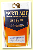 Mortlach 16 yo (43.4%, OB, 2019) Mortlach 16 yo (43.4%, OB, 2019)