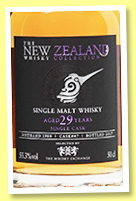 New Zealand 29 yo 1988/2017 (55.3%, The Whisky Exchange)