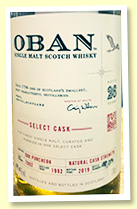 Oban 26 yo 1992/2019 (59.2%, OB ‘Select Cask’, cask #7002, puncheon, 396 bottles) Oban 26 yo 1992/2019 (59.2%, OB ‘Select Cask’, cask #7002, puncheon, 396 bottles)
