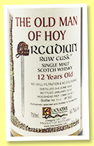Old Man of Hoy 2005/2018 (60.7%, Blackadder, Raw Cask, hogshead, cask #2018-1, 352 bottles) Old Man of Hoy 2005/2018 (60.7%, Blackadder, Raw Cask, hogshead, cask #2018-1, 352 bottles)