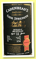 Ord 11 yo 2008/2019 (56.2%, Cadenhead, Authentic Collection, bourbon hogshead, 228 bottles)