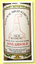 Port Ellen 10 yo (58.4%, Signatory Vintage, Natural High Strength, 1994)
