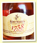 Remy Martin ‘1738 Accord Royal’ (40%, OB, cognac, -/+ 2019) Remy Martin ‘1738 Accord Royal’ (40%, OB, cognac, -/+ 2019)