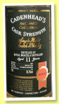 Royal Brackla 11 yo 2008/2020 (56.3%, Cadenhead, authentic Collection, bourbon hogshead, 324 bottles) Royal Brackla 11 yo 2008/2020 (56.3%, Cadenhead, authentic Collection, bourbon hogshead, 324 bottles)