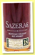 Sazerac 18 yo ‘Summer 2018’ (45%, OB, Kentucky straight rye whiskey) Sazerac 18 yo ‘Summer 2018’ (45%, OB, Kentucky straight rye whiskey)