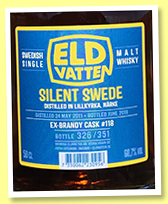 Silent Swede 2011/2018 ‘Ex-Brandy’ (60.7%, Svenska Eldvatten, 351 bottles)
