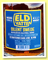 Silent Swede 2011/2018 ‘Ex-Sauternes’ (61.2%, Svenska Eldvatten, barrique, 352 bottles)