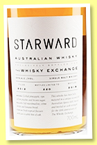 Starward 2012/2019 (59%, OB for The Whisky Exchange, Australia, 2nd fill Apera barrel, 220 bottles) 