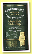 Strathclyde 30 yo 1989/2019 (52.1%, Cadenhead, Authentic Collection, 162 bottles) Strathclyde 30 yo 1989/2019 (52.1%, Cadenhead, Authentic Collection, 162 bottles)