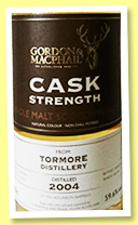 Tormore 2004/2017 (59.6%, Gordon & MacPhail, Cask Strength, casks #901-902)