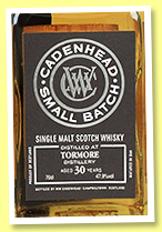 Tormore 30 yo 1988/2019 (47.9%, Cadenhead, Small Batch, bourbon hogshead, 462 bottles) 