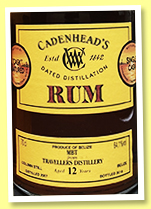 Travellers 12 yo 2007/2019 ‘MBT’ (64.1%, Cadenhead, Belize, barrel) 