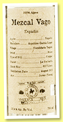 Vago ‘Espadin’ (50.8%, OB, Mezcal, +/-2018) Vago ‘Espadin’ (50.8%, OB, Mezcal, +/-2018)