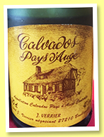 J. Verrier ‘Hors d’Âge’ (40%, OB, Calvados Pays d’Auge, +/-2005) J. Verrier ‘Hors d’Âge’ (40%, OB, Calvados Pays d’Auge, +/-2005)