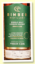 Bimber 2016/2020 (57.8%, OB, cask #7, virgin oak, 249 bottles)