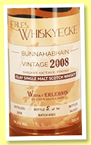 Bunnahabhain 2008/2019 (54.3%, Erles Whiskyecke, sherry octave finish) Bunnahabhain 2008/2019 (54.3%, Erles Whiskyecke, sherry octave finish)
