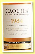 Caol Ila 35 yo 1984/2019 (50.8%, OB, Prima & Ultima, refill butt, cask #5773, 499 bottles) 