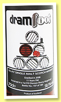 Cola Ali 11 yo 2008 ‘4’ (56.1%, Dramfool, 1st fill oloroso hogshead finish, 160 bottles) 