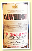 Dalwhinnie 8 yo (40%, OB, UK, early 1980s)