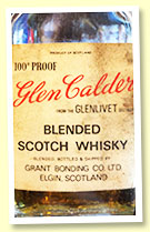 Glen Calder Blended Scotch Whisky (100 proof, Grant Bonding Co, miniature, 1970s) Glen Calder Blended Scotch Whisky (100 proof, Grant Bonding Co, miniature, 1970s)