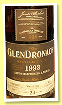 Glendronach 24 yo 1993/2017 (53.5%, OB for Andy’s Selection, Taiwan, sherry butt, cask #407, 633 bottles)
