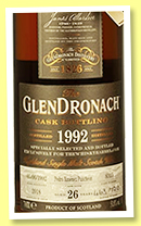 Glendronach 26 yo 1992/2018 (51.8%, OB for The Whisky Barrel, PX puncheon, cask #8314, 720 bottles)