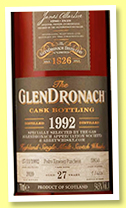 Glendronach 27 yo 1992/2020 (54.5%, OB for Abbey Whisky, PX puncheon, cask #5850, 625 bottles)