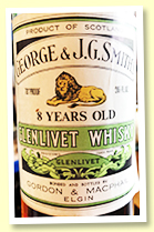 Glenlivet 8 yo (70 proof, Gordon & MacPhail, early 1970s)