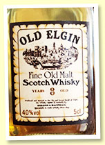 Old Elgin 8 yo (40%, Gordon & MacPhail, mini, 1980s) Old Elgin 8 yo (40%, Gordon & MacPhail, mini, 1980s)