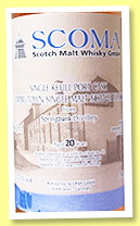 Springbank 20 yo 1995/2015 (53%, SCOMA, refill port, cask #42, 537 bottles)
